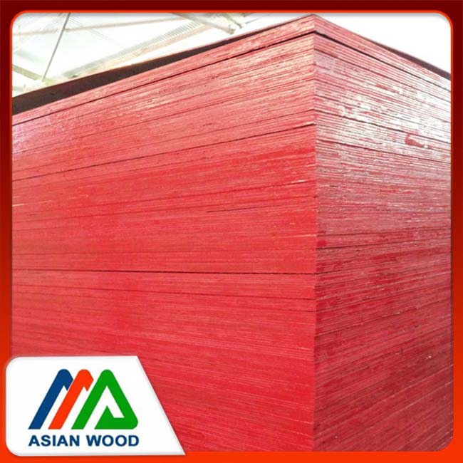 Glue coated plywood for construction